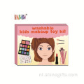 Nieuwe aangepaste kinderen wasbare make -up kleurrijke paletsets